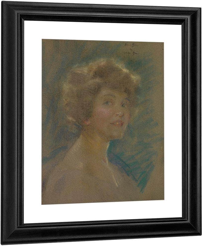 Self Portrait In Light Tones. By Alice Pike Barney Fine Art Print