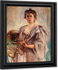 Self Portrait In Painting Robe By Alice Pike Barney Fine Art Print