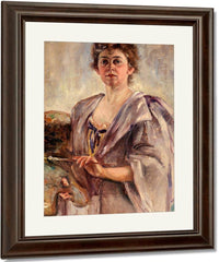 Self Portrait In Painting Robe By Alice Pike Barney Fine Art Print