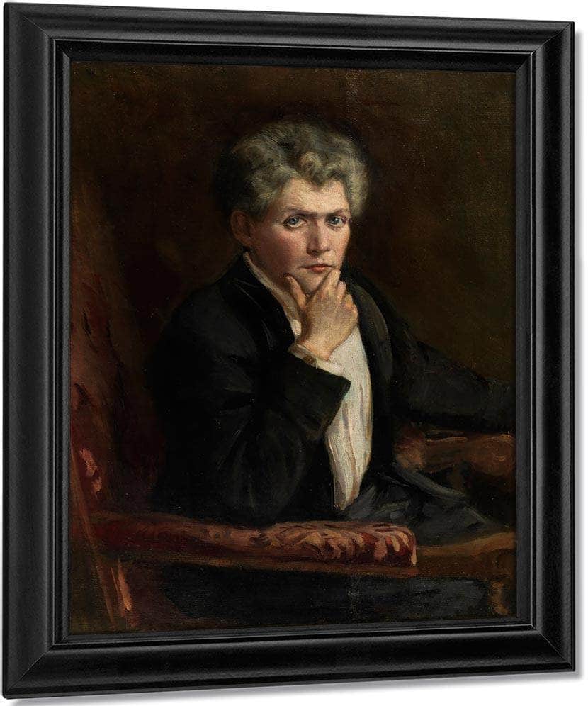 Self Portrait In Repose By Alice Pike Barney Fine Art Print