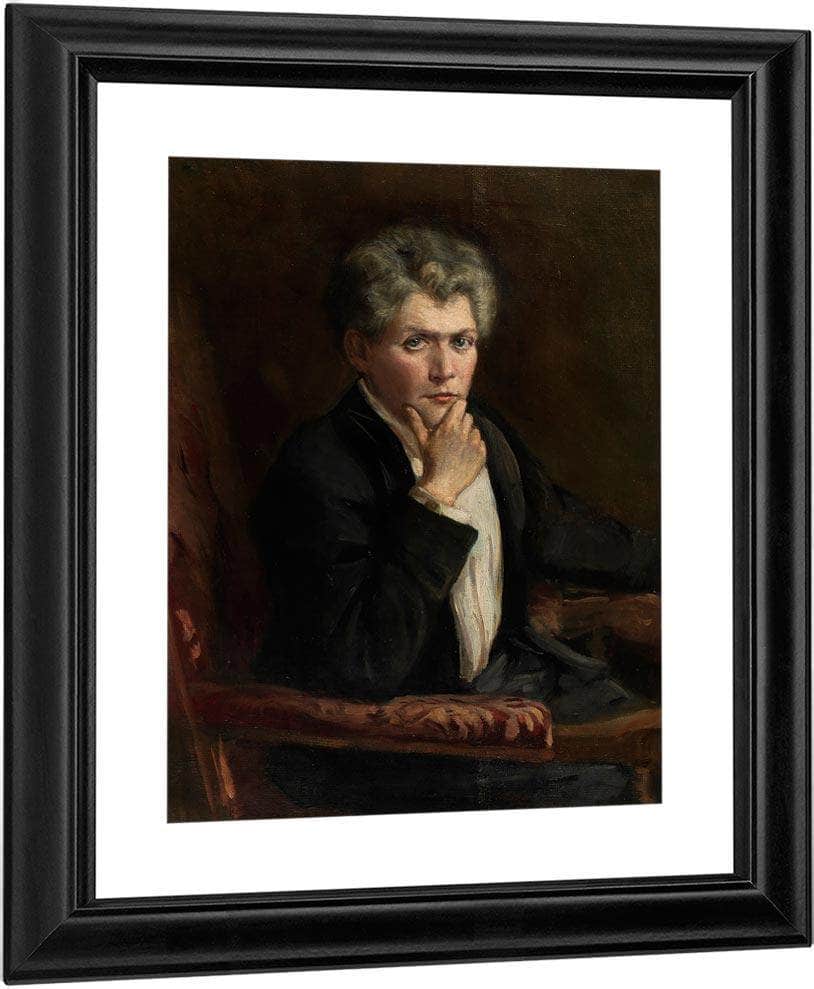 Self Portrait In Repose By Alice Pike Barney Fine Art Print