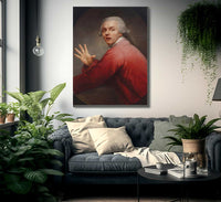 Self Portrait In Surprise And Terror 1791 By Joseph Ducreux Fine Art Print