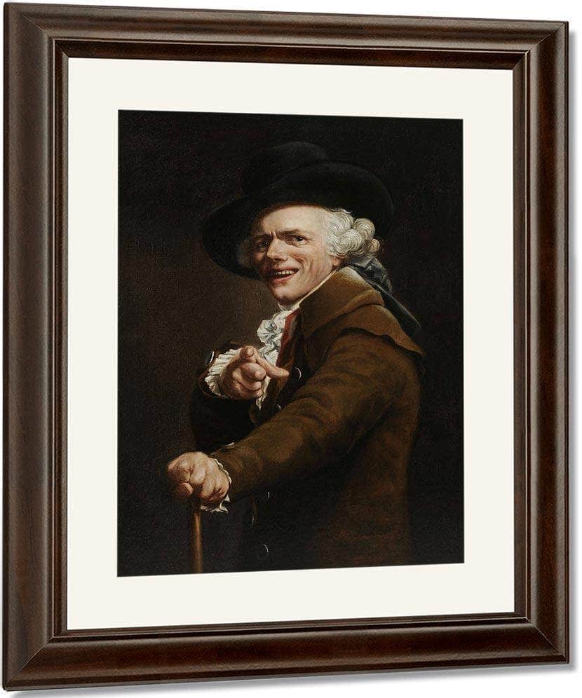 Self Portrait In The Guise Of A Mockingbird 1791 By Joseph Ducreux Fine Art Print