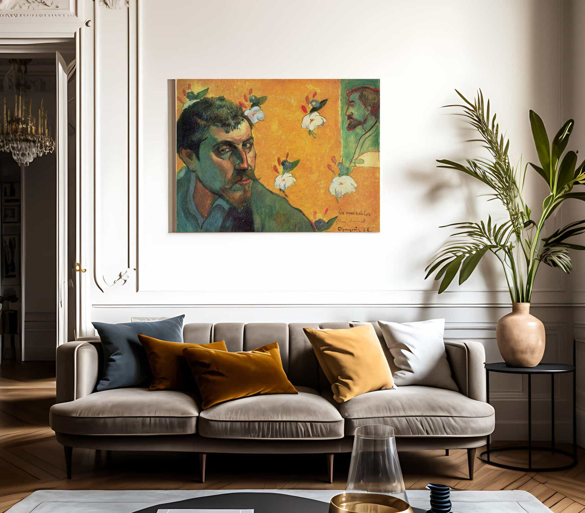 Self Portrait In The Role Of Jean Valjean 1888 45X55Cm Van Gogh Museum By Paul Gauguin Fine Art Print