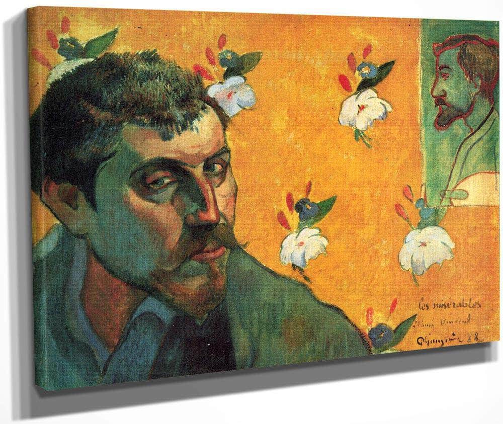 Self Portrait In The Role Of Jean Valjean 1888 45X55Cm Van Gogh Museum By Paul Gauguin Fine Art Print