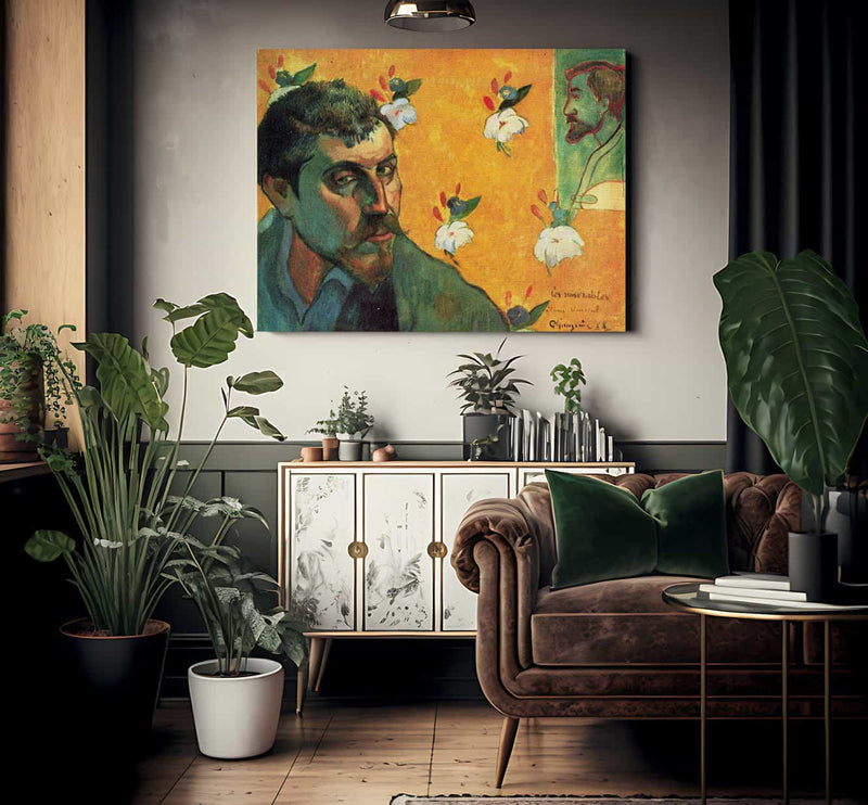 Self Portrait In The Role Of Jean Valjean 1888 45X55Cm Van Gogh Museum By Paul Gauguin Fine Art Print