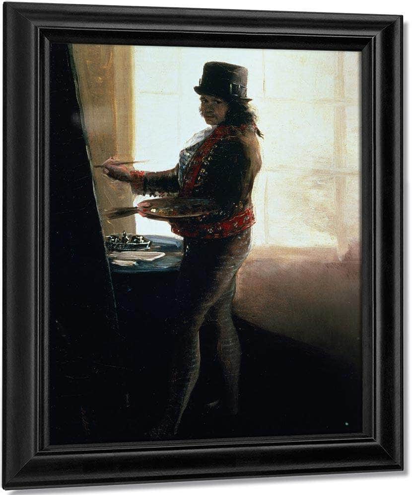 Self Portrait In The Studio By Francisco De Goya Fine Art Print