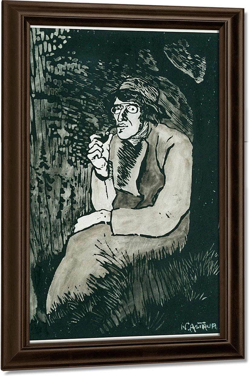 Self Portrait (Large) By Nicolai Astrup Fine Art Print