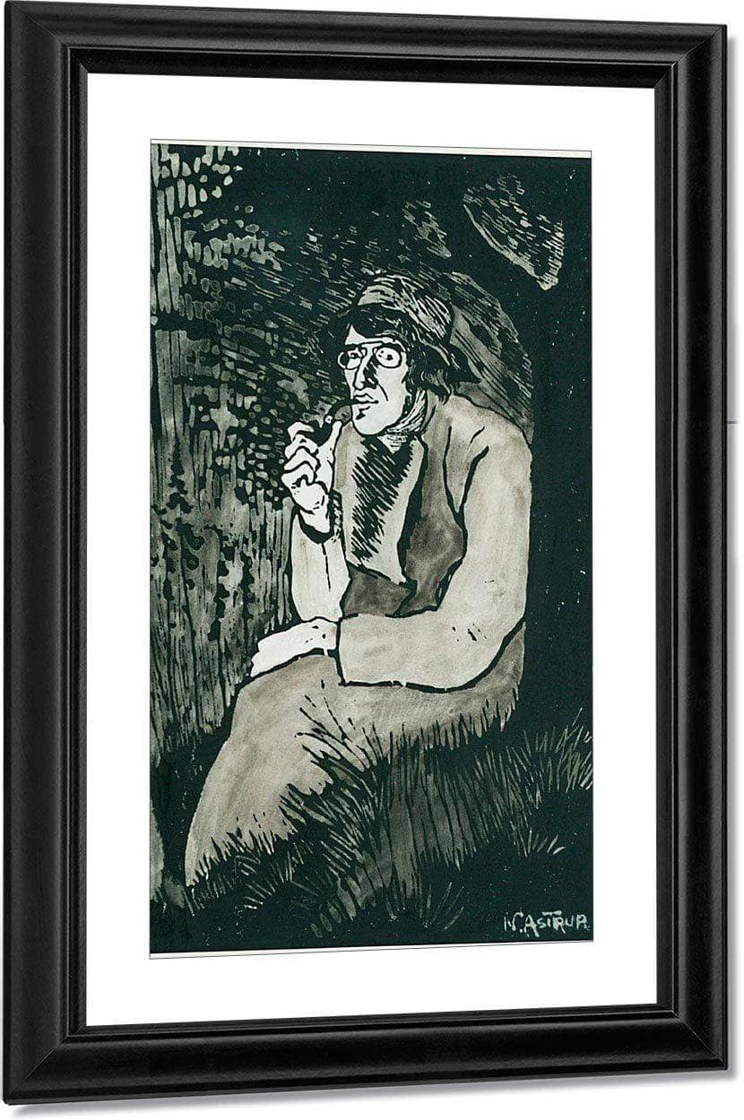 Self Portrait (Large) By Nicolai Astrup Fine Art Print