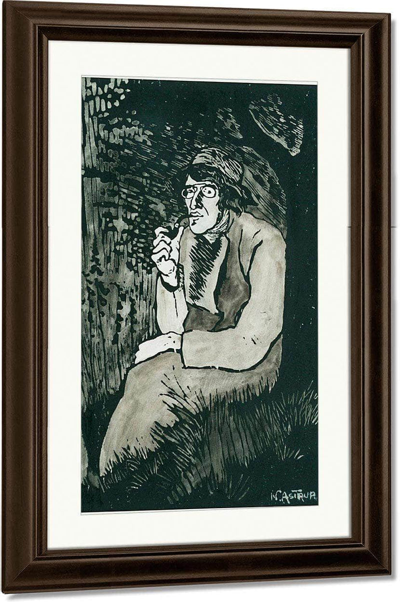 Self Portrait (Large) By Nicolai Astrup Fine Art Print