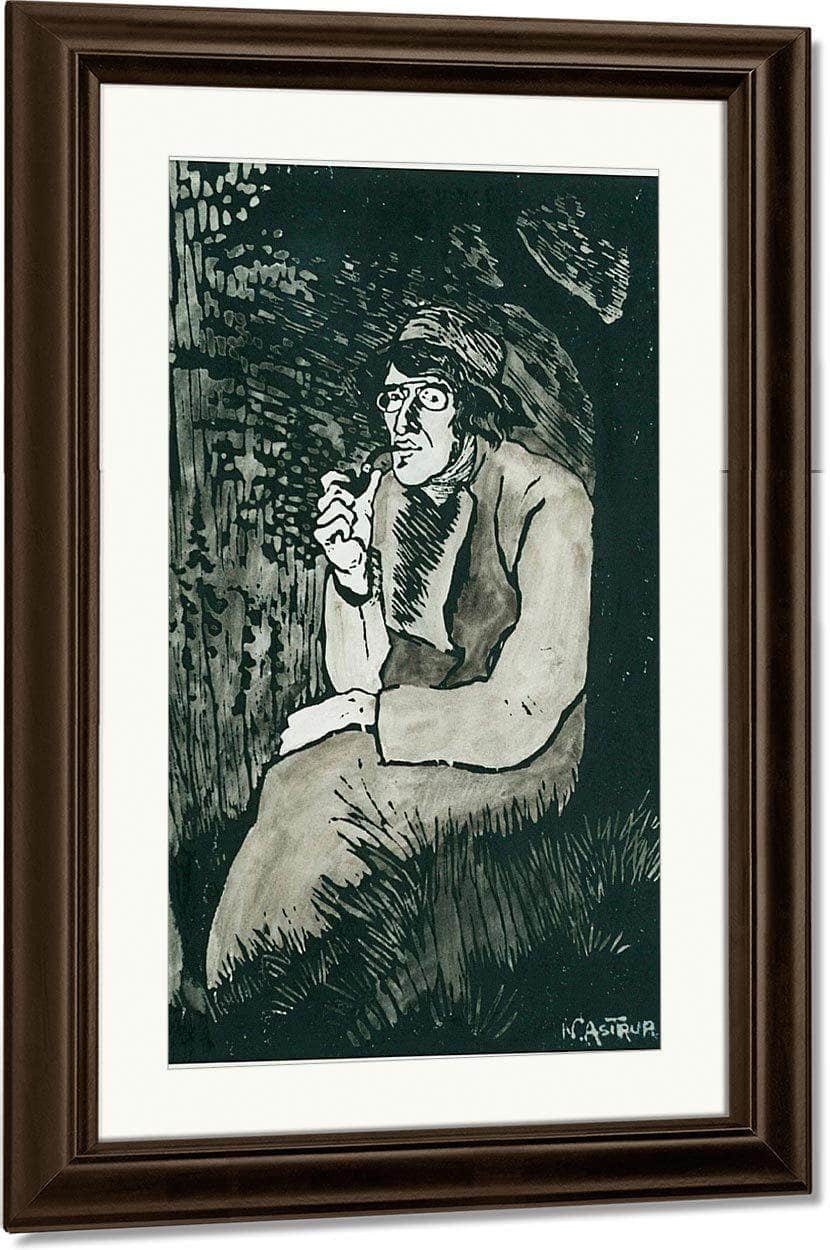Self Portrait (Large) By Nicolai Astrup Fine Art Print