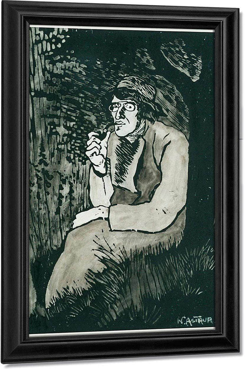 Self Portrait (Large) By Nicolai Astrup Fine Art Print