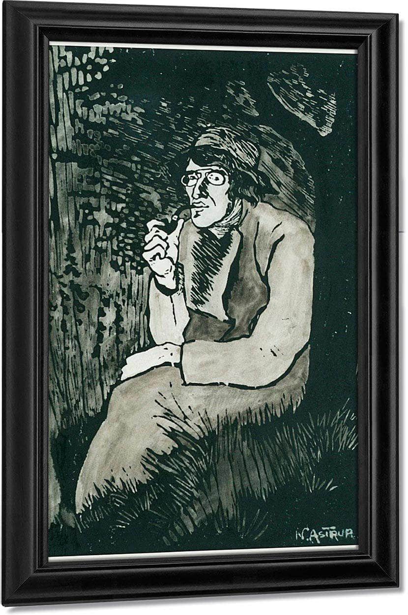 Self Portrait (Large) By Nicolai Astrup Fine Art Print