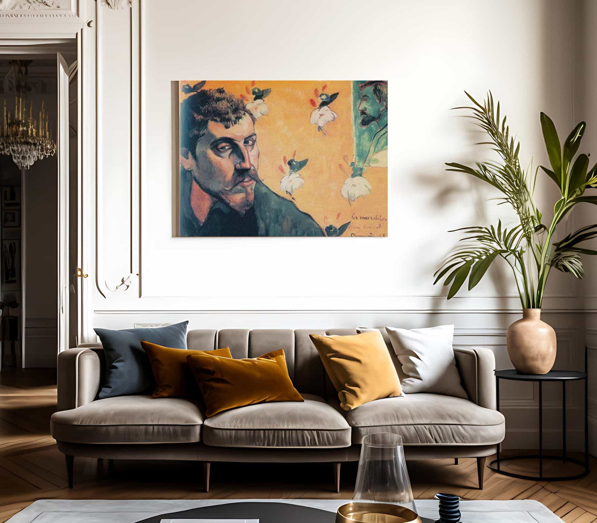 Self Portrait Les Miserables By Paul Gauguin Fine Art Print