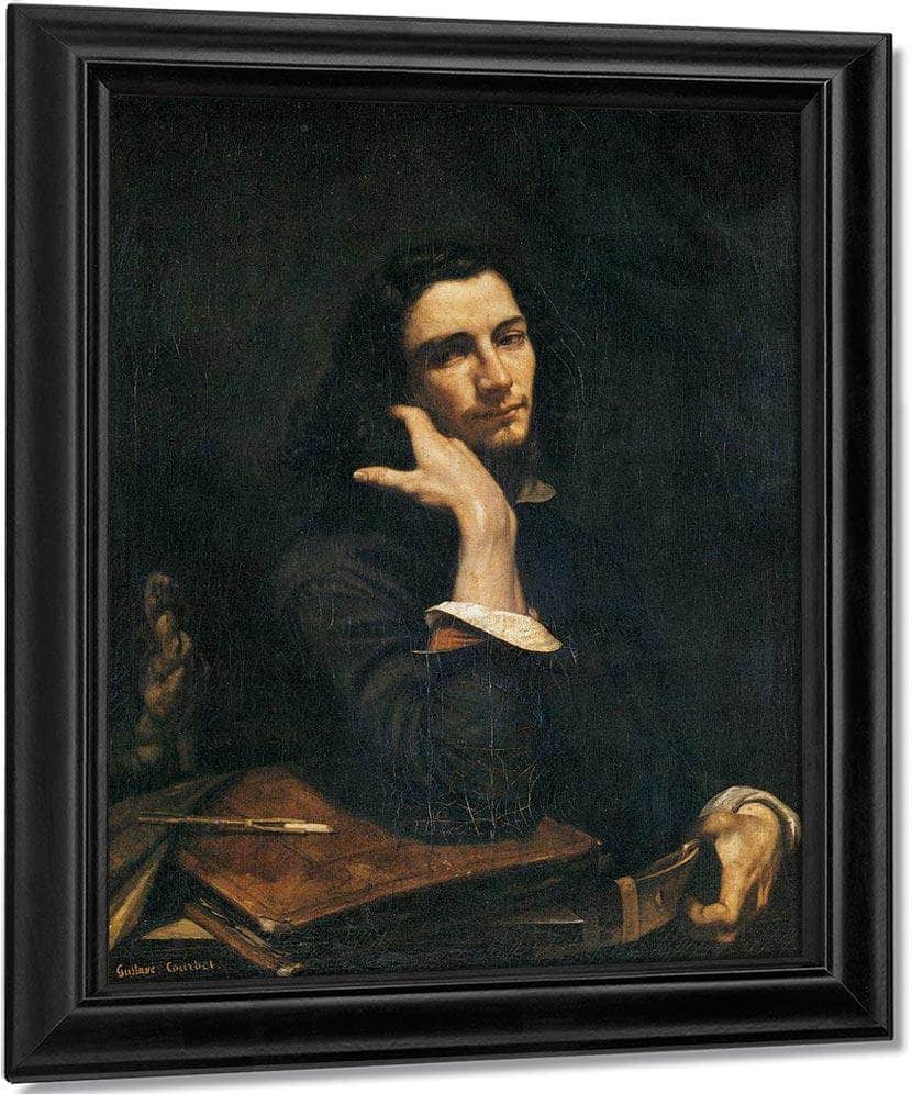 Self Portrait Man With Leather Belt By Gustave Courbet Fine Art Print