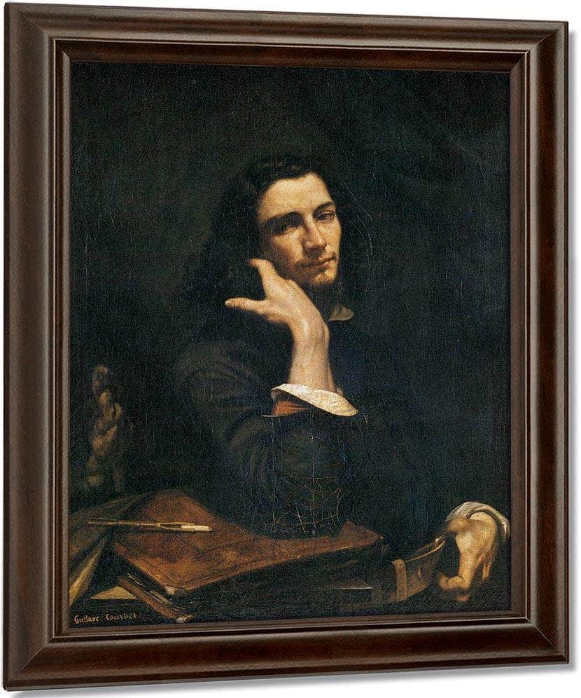 Self Portrait Man With Leather Belt By Gustave Courbet Fine Art Print