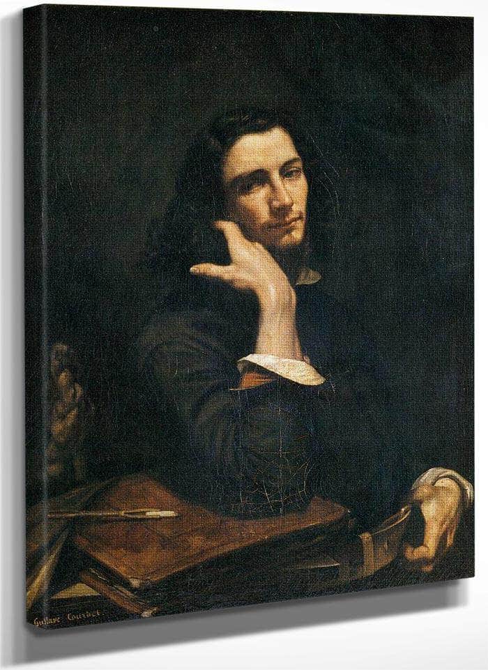 Self Portrait Man With Leather Belt By Gustave Courbet Fine Art Print