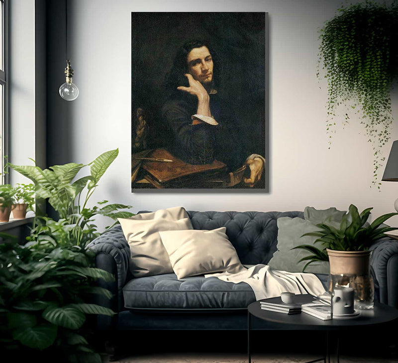 Self Portrait Man With Leather Belt By Gustave Courbet Fine Art Print