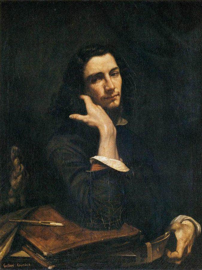 Self Portrait Man With Leather Belt By Gustave Courbet Fine Art Print