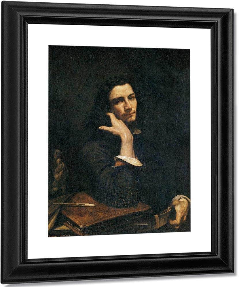 Self Portrait Man With Leather Belt By Gustave Courbet Fine Art Print