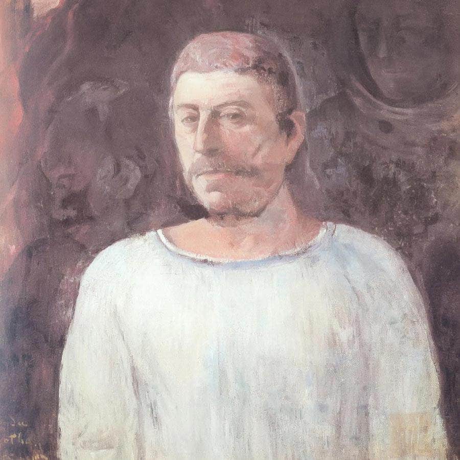 Self Portrait Near Golgotha By Paul Gauguin Fine Art Print