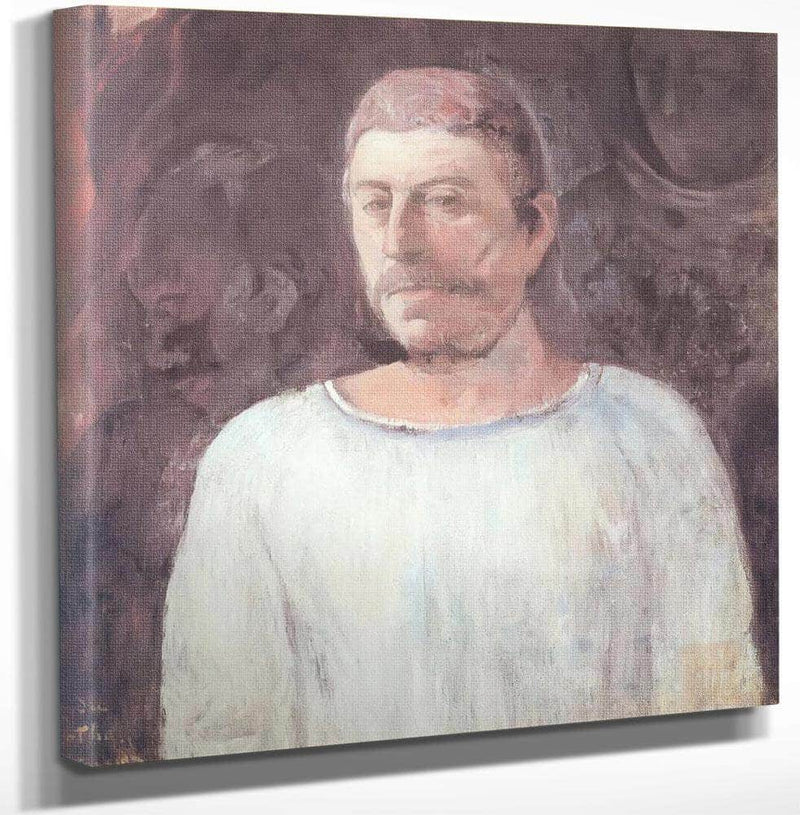 Self Portrait Near Golgotha By Paul Gauguin Fine Art Print
