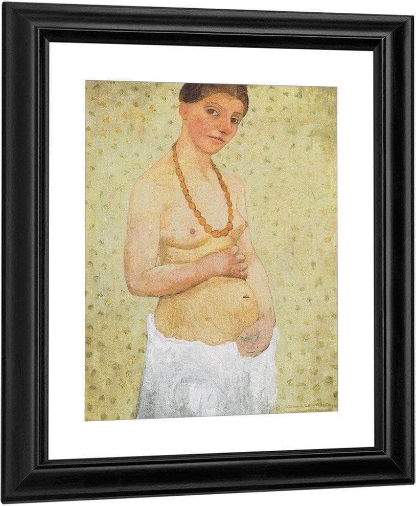 Self Portrait On Th Sixth Wedding Anniversary By Paula Modersohn Becker Fine Art Print