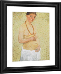 Self Portrait On Th Sixth Wedding Anniversary By Paula Modersohn Becker Fine Art Print