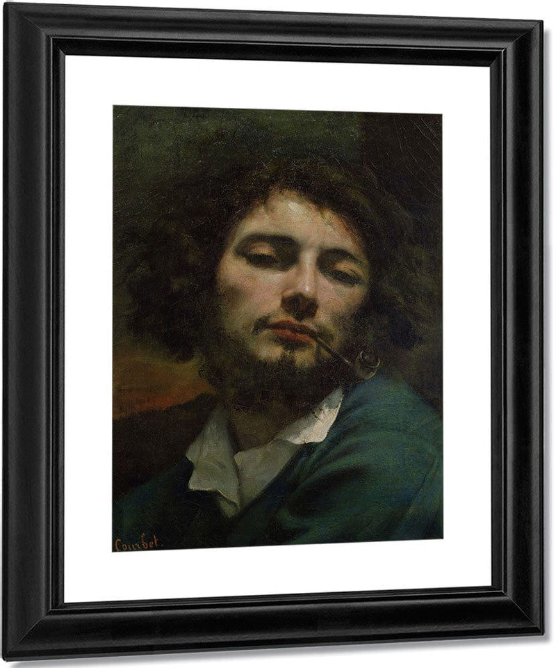Self Portrait Or, The Man With A Pipe By Jean Desire Gustave Courbet Fine Art Print