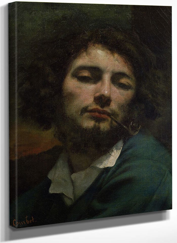 Self Portrait Or, The Man With A Pipe By Jean Desire Gustave Courbet Fine Art Print