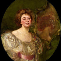 Self Portrait Reflected In Mirror By Alice Pike Barney Fine Art Print