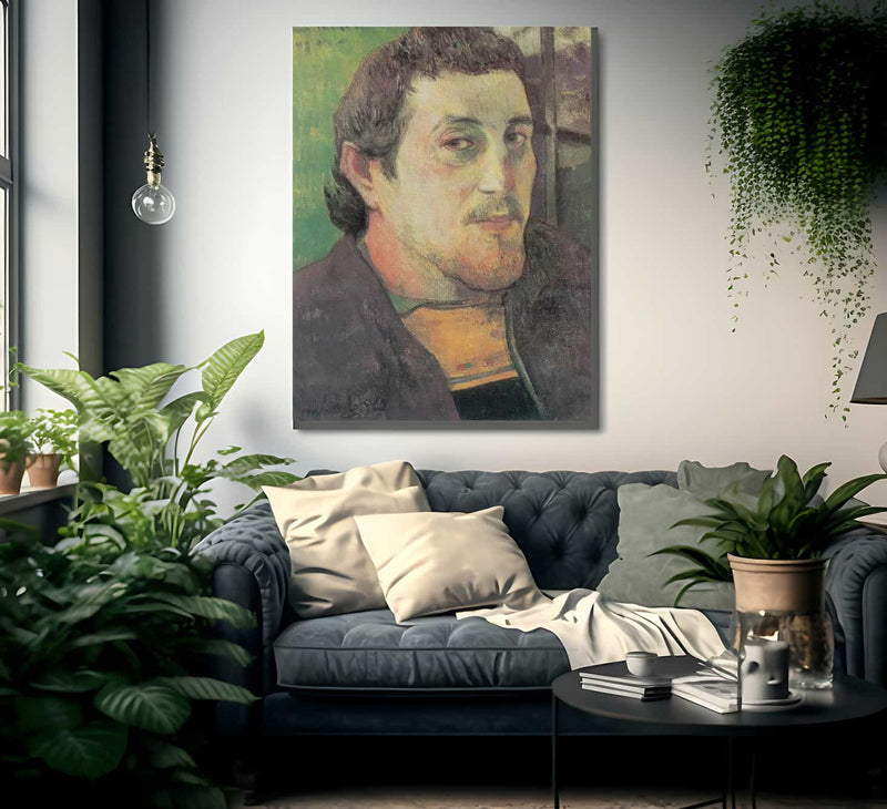 Self Portrait  To My Friend Cazziere By Paul Gauguin Fine Art Print