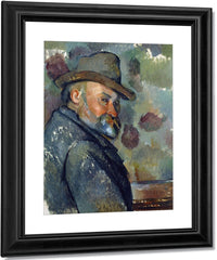 Self Portrait With A Hat By Paul Cezanne Fine Art Print