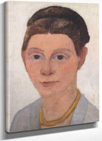 Self Portrait With Amber Necklace By Paula Modersohn Becker Fine Art Print