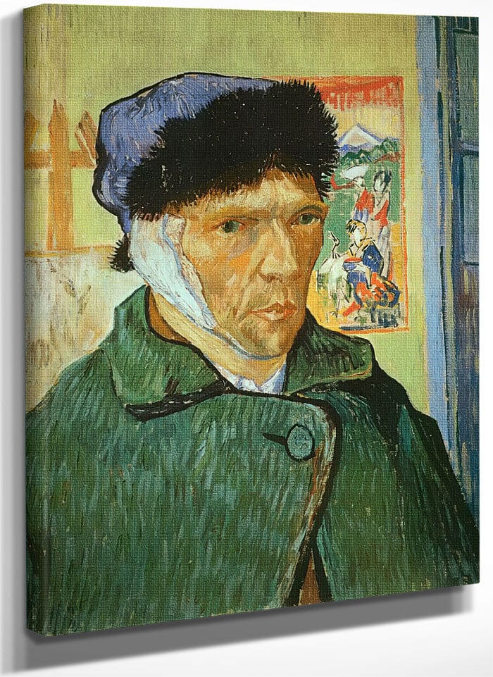 Self Portrait With Bandaged Ear By Vincent Van Gogh Fine Art Print