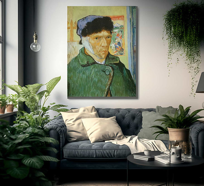 Self Portrait With Bandaged Ear By Vincent Van Gogh Fine Art Print