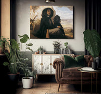 Self Portrait With Black Dog By Gustave Courbet Fine Art Print