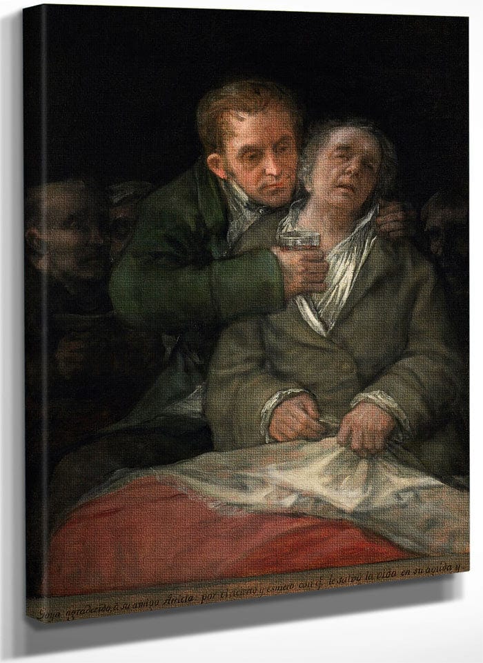 Self Portrait With Dr Arrieta By Francisco De Goya Fine Art Print