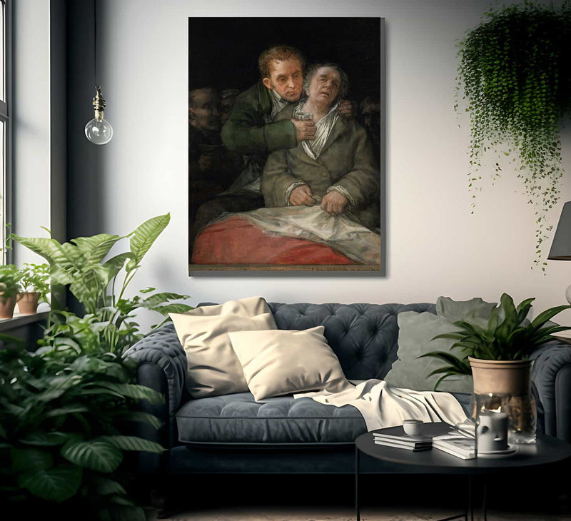 Self Portrait With Dr Arrieta By Francisco De Goya Fine Art Print