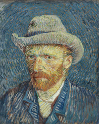 Self Portrait With Grey Felt Hat By Vincent Van Gogh Fine Art Print