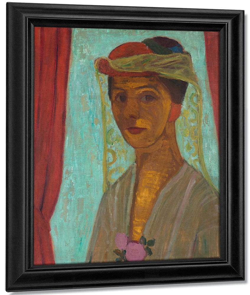 Self Portrait With Hat And Veil 1907 By Paula Modersohn Becker Fine Art Print