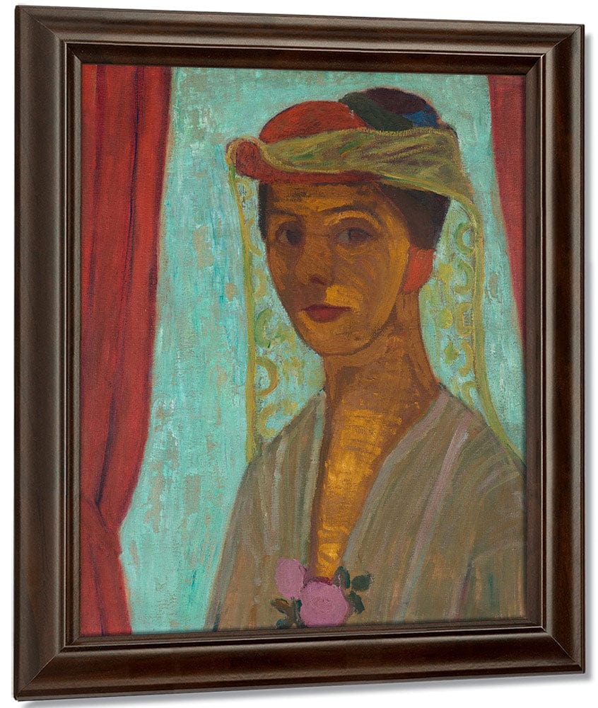Self Portrait With Hat And Veil 1907 By Paula Modersohn Becker Fine Art Print