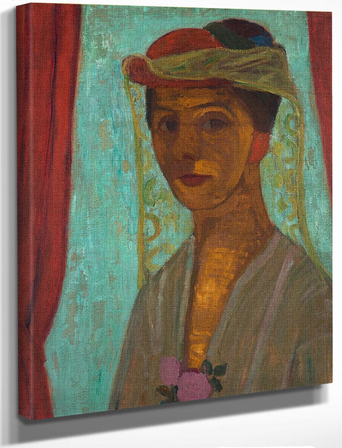 Self Portrait With Hat And Veil 1907 By Paula Modersohn Becker Fine Art Print
