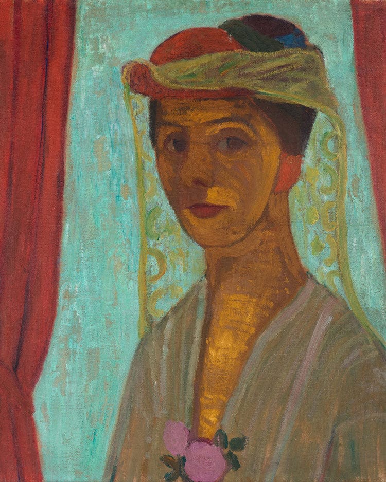 Self Portrait With Hat And Veil 1907 By Paula Modersohn Becker Fine Art Print