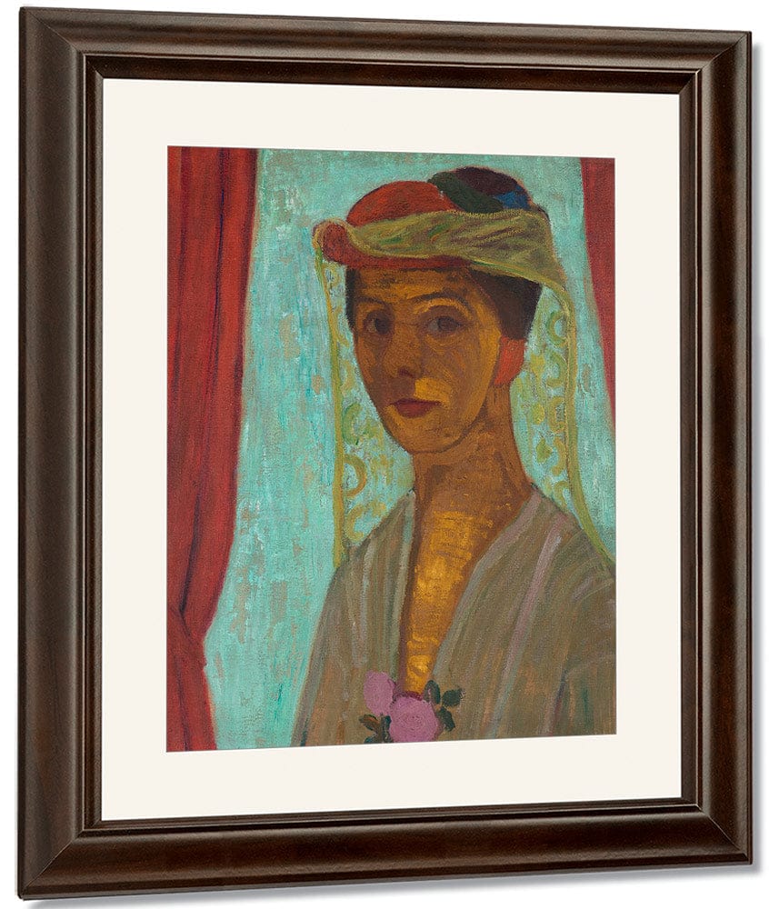Self Portrait With Hat And Veil 1907 By Paula Modersohn Becker Fine Art Print