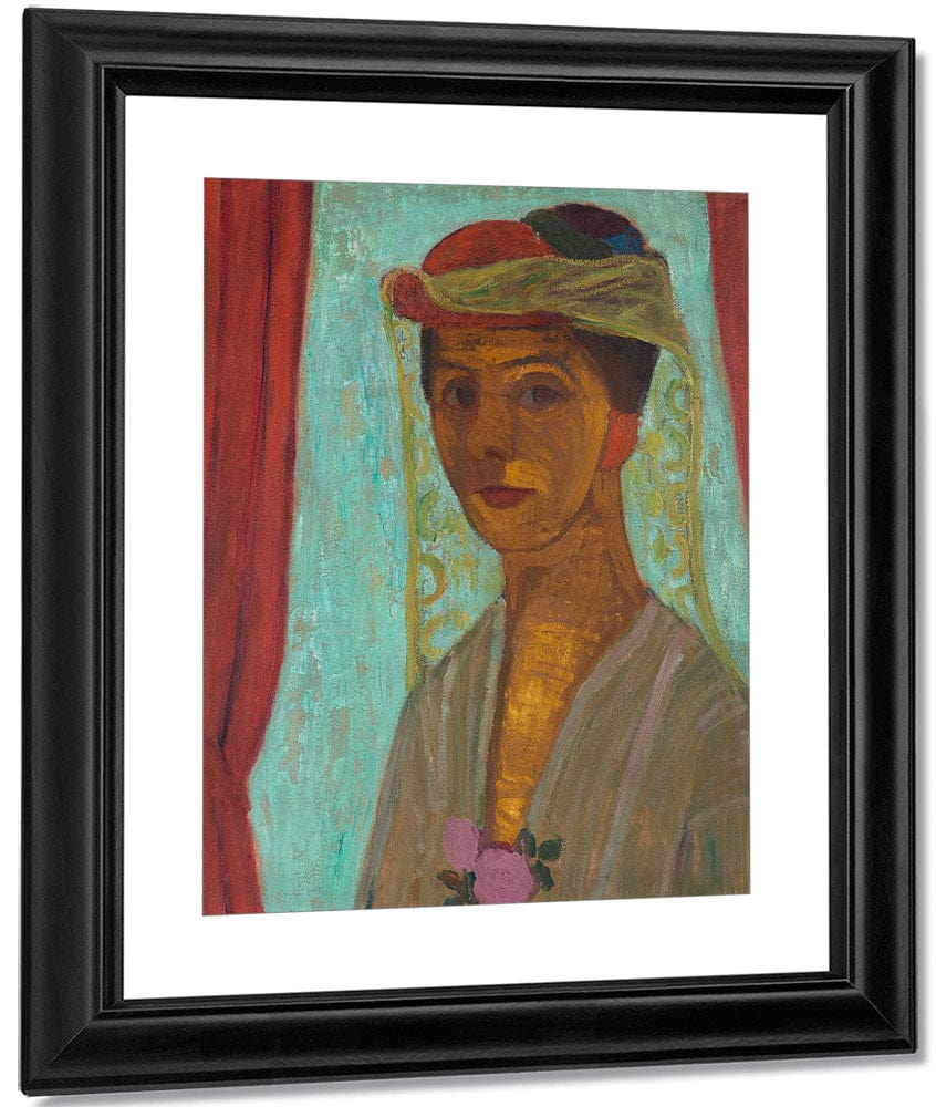 Self Portrait With Hat And Veil 1907 By Paula Modersohn Becker Fine Art Print