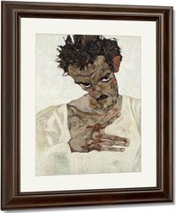 Self Portrait With Lowered Head By Egon Schiele Fine Art Print