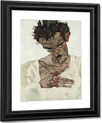 Self Portrait With Lowered Head By Egon Schiele Fine Art Print