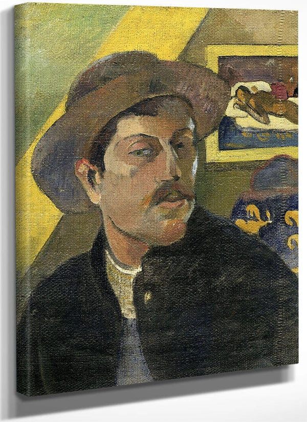 Self Portrait With Manao Tupapau By Eugene Henri Paul Gauguin Fine Art Print