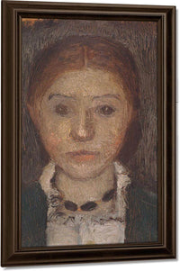 Self Portrait With Necklace By Paula Modersohn Becker Fine Art Print